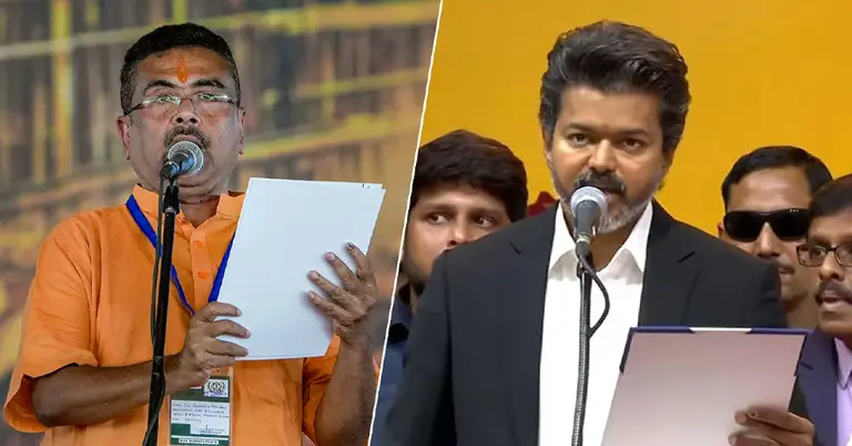 পশ্চিমবঙ্গের মুখ্যমন্ত্রী শুভেন্দু অধিকারী ও তামিলনাড়ুর মুখ্যমন্ত্রী জোসেফ বিজয়